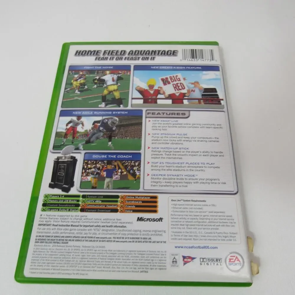 NCAA Football 2005 (Microsoft Xbox, 2004)  CIB‎